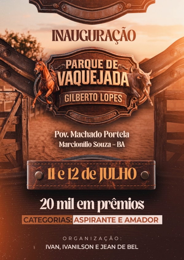 VAQUEJADA DE INAUGURAÇÃO PQ. GILBERTO LOPES 