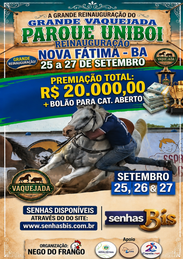 VAQUEJADA DO PQ UNIBOI 2026